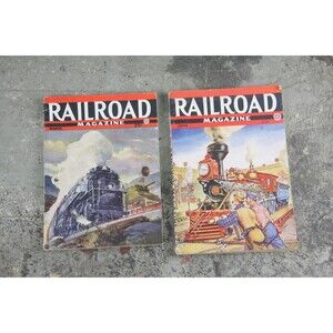 Set of Two Railroad Collectible Magazines, March 1944 and June 1943